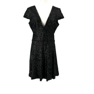 Dress the Population Black Sequin Dress size XL
